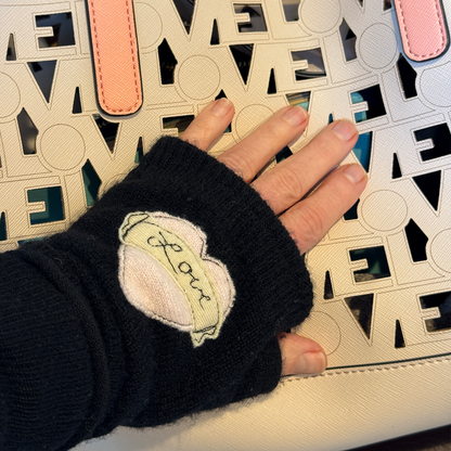 Light Grey with Soft Pink Heart